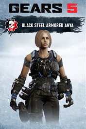 Anya en armure acier noir
