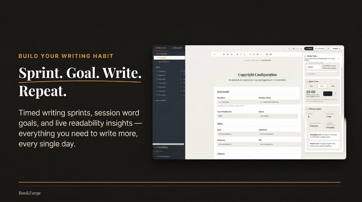 #3. BookForge: Professional Book Writing Studio (Windows) 由: ZK Publishing