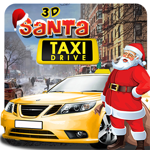 3D Santa Taxi Drive