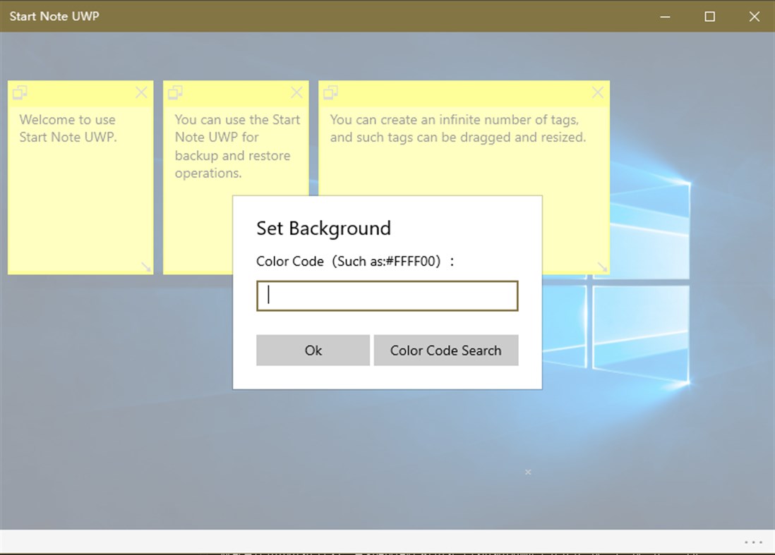 #2. START NOTE UWP (Windows) Von: KS.STUDIO