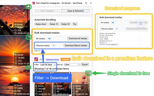IG Sorter: Sort Instagram Posts & Reels