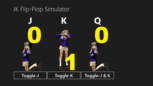 JK Flip-Flop Simulator screenshot 1