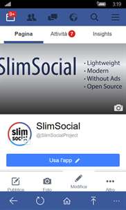 SlimSocial for Facebook screenshot 2