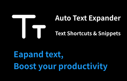 Auto Text Expander: Text Shortcuts & Snippets small promo image