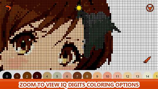 Anime Manga Color by Number - Pixel Art , Sandbox Coloring screenshot 3