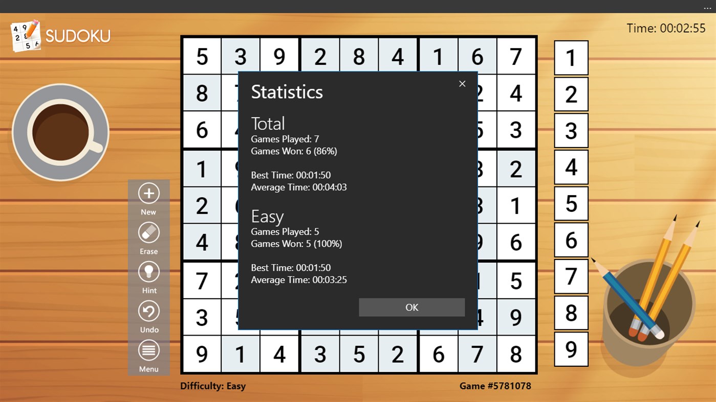 #3. Sudoku Free ! (Windows) 来自: TreeCardGames