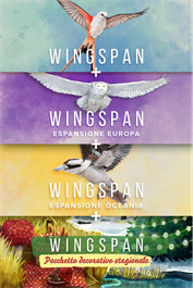 Wingspan + Espansione Europa + Espansione Oceania + Pacchetto decorativo stagionale