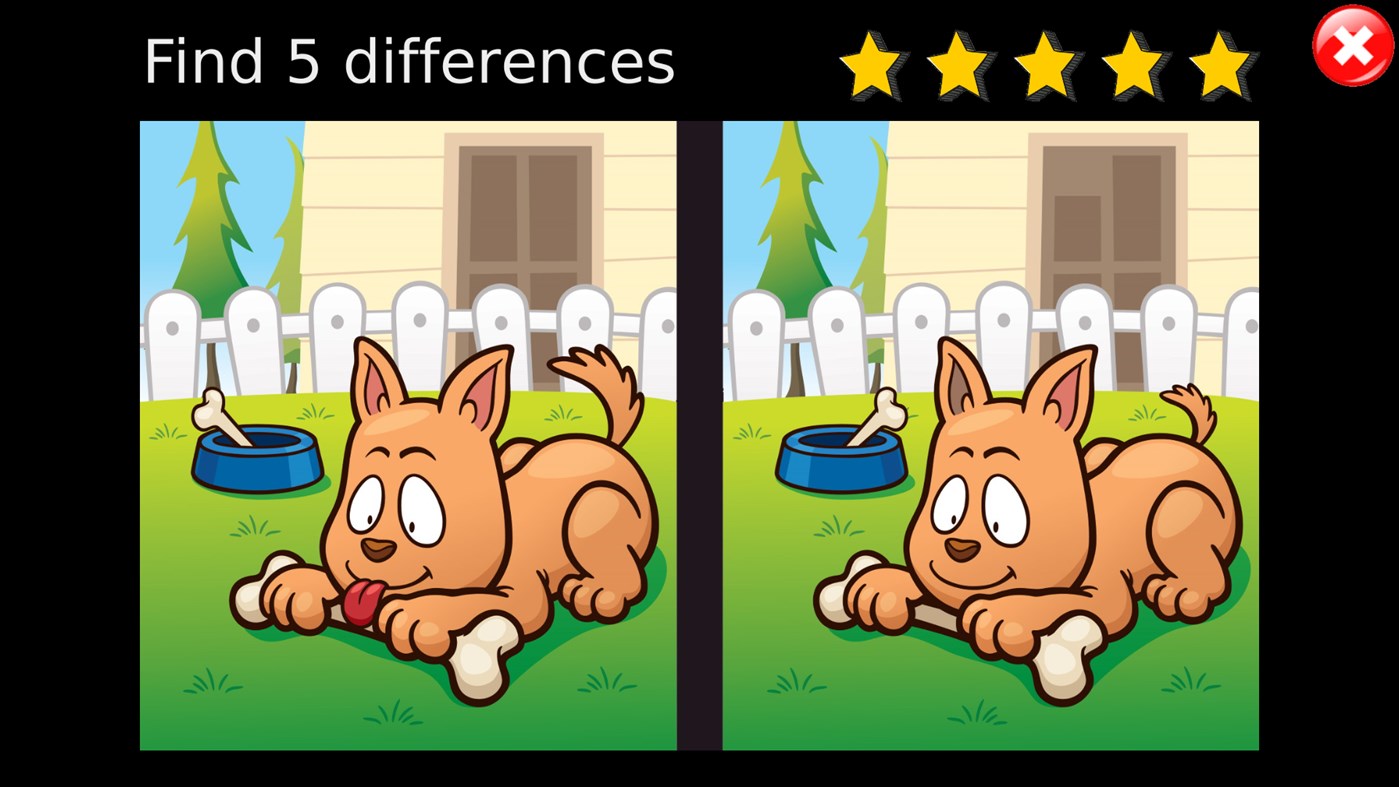 #3. Find 5 Differences for kids (Windows) 来自: VialGames.com