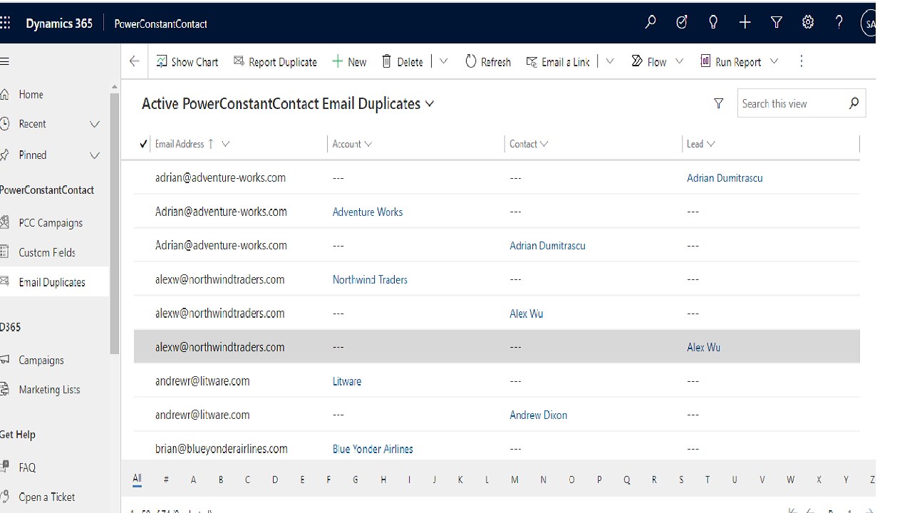 Snapshot 2 of PowerConstantContact