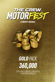 Pacote Ouro do The Crew™ Motorfest (360 000 Créditos Crew)