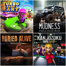 Aperçu Turbo Dash Kart & Mudness Offroad & Buried Alive & Kanjozoku Game