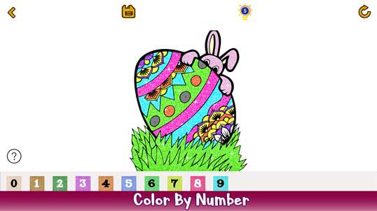 Easter Egg Glitter Color By Number screenshot 3