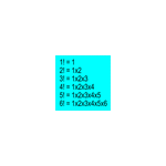 FACTORIAL OF AN INTEGER NUMBER