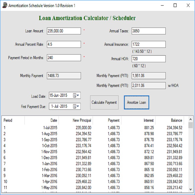 #2. Amortization Tool (Windows) 由: AD-LDS LDAP Toolguy