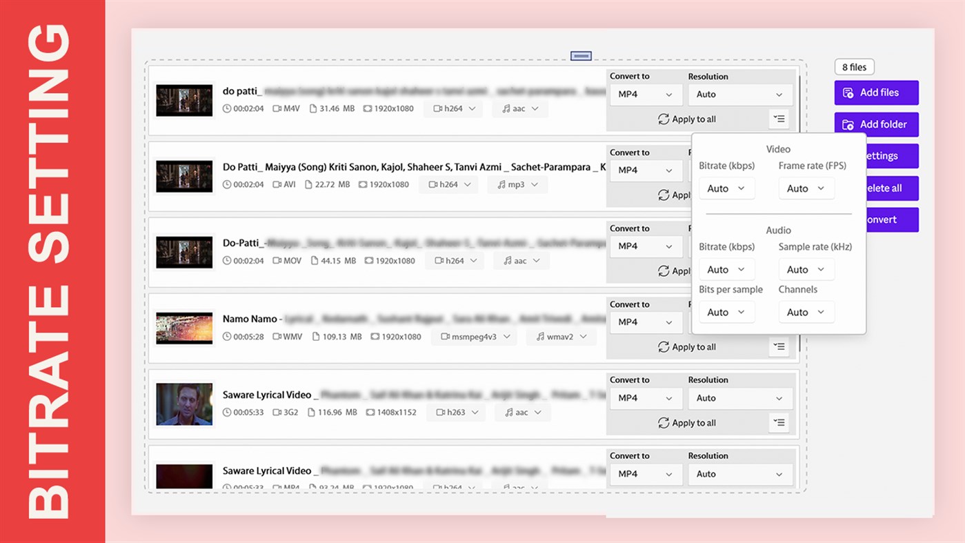 #4. Batch Video Converter - Convert to MOV (Windows) By: White Peacock