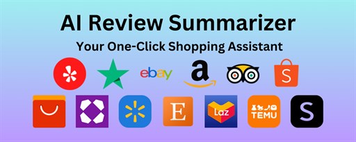 AI Review Summarizer - Get ChatGPT Review Analysis in One Click marquee promo image