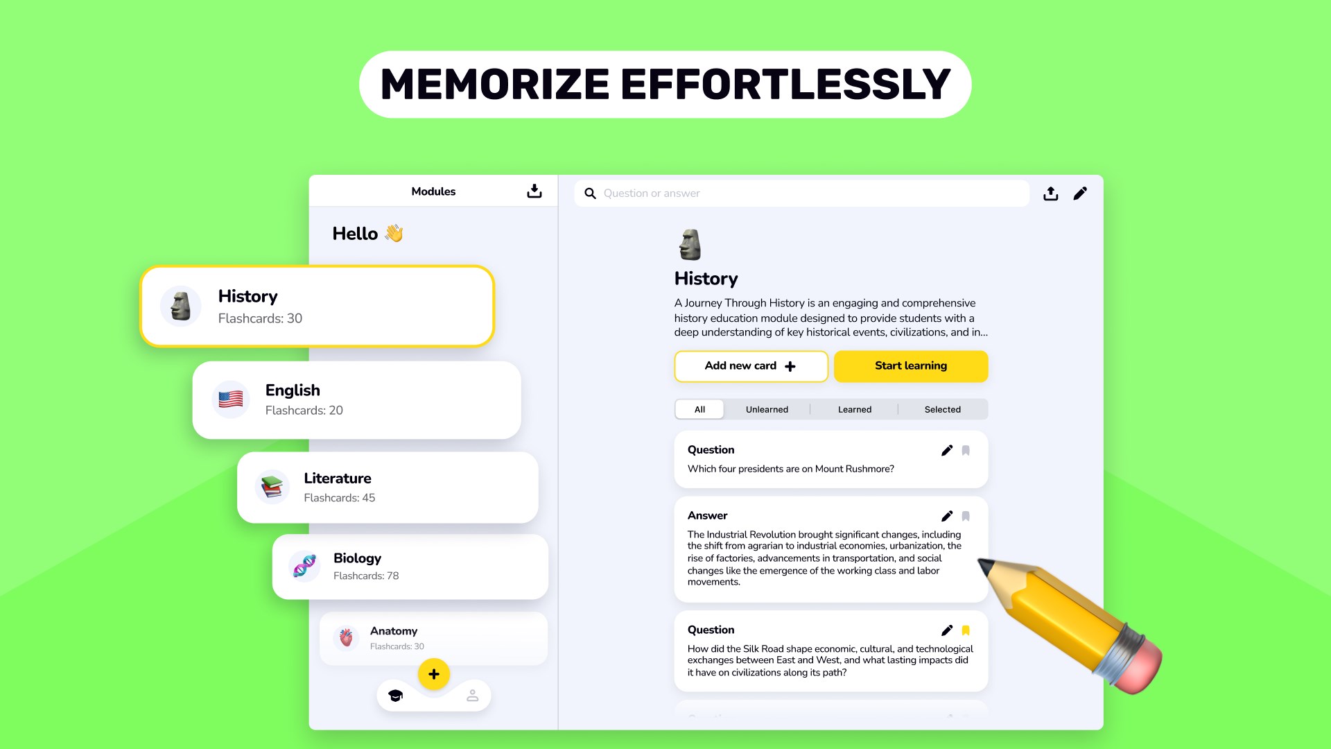 Flashcards Maker - Easy Answer Learning screenshot