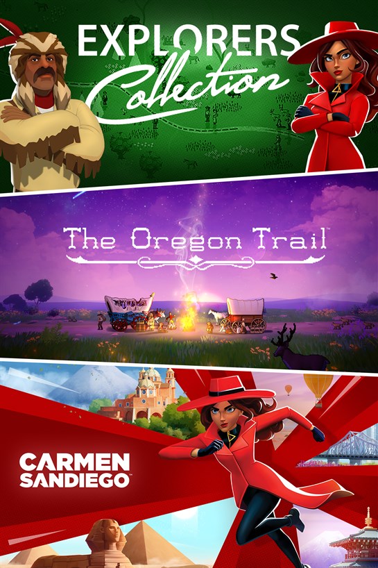 Záber škatule hry Explorers Collection: The Oregon Trail & Carmen Sandiego Bundle