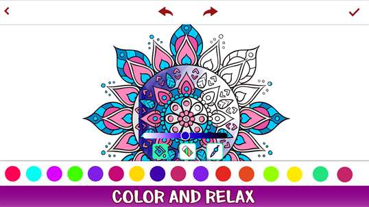 Mandala Coloring Book For Adults screenshot 2