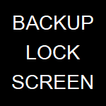 Backup Lock Screen Photo