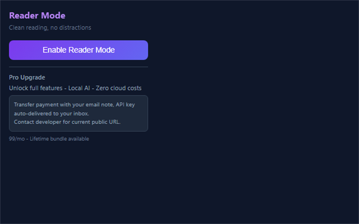 Reader Mode