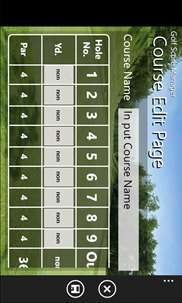 Golf Score Card screenshot 3