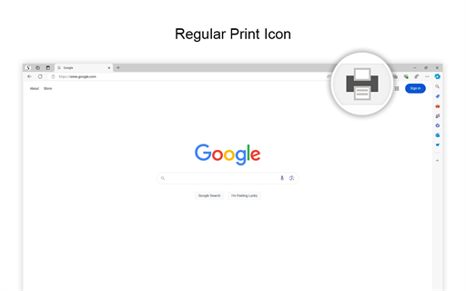 Print for Microsoft Edge — One-Click Page Printing