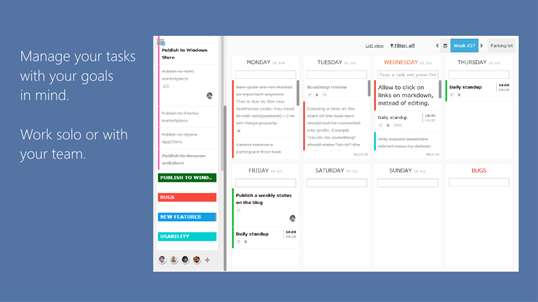 WeekPlan (weekly planner, todo, diary) screenshot 1