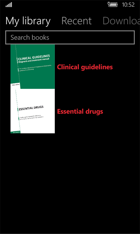 MSF Medical Guidelines Screenshots 1