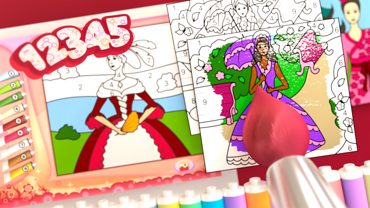 Download Pretty Princess Coloring Book Ni Sotib Oling Microsoft Store Uz Latn Uz