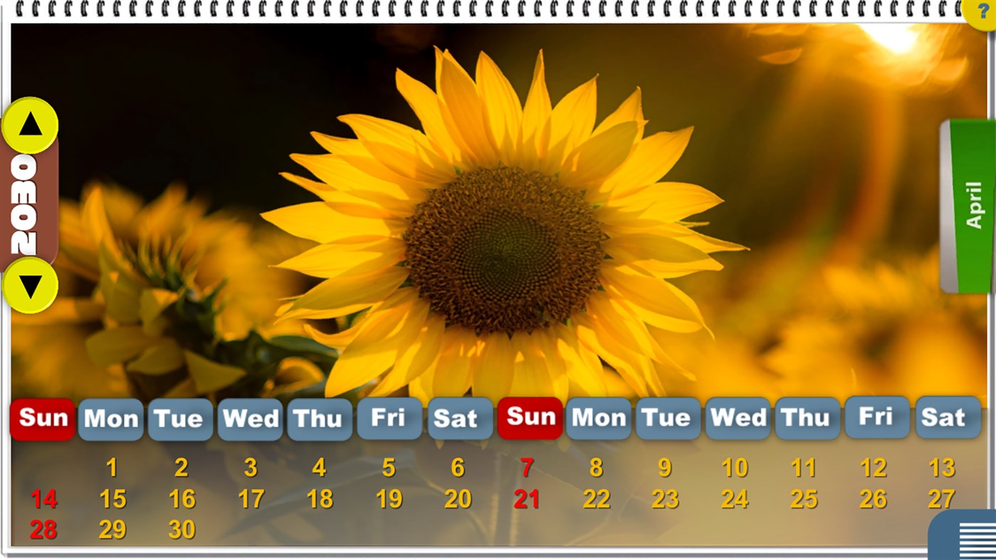 #5. Ultimate Flower Calendar [HD+] (Windows) Door: U'Technologies