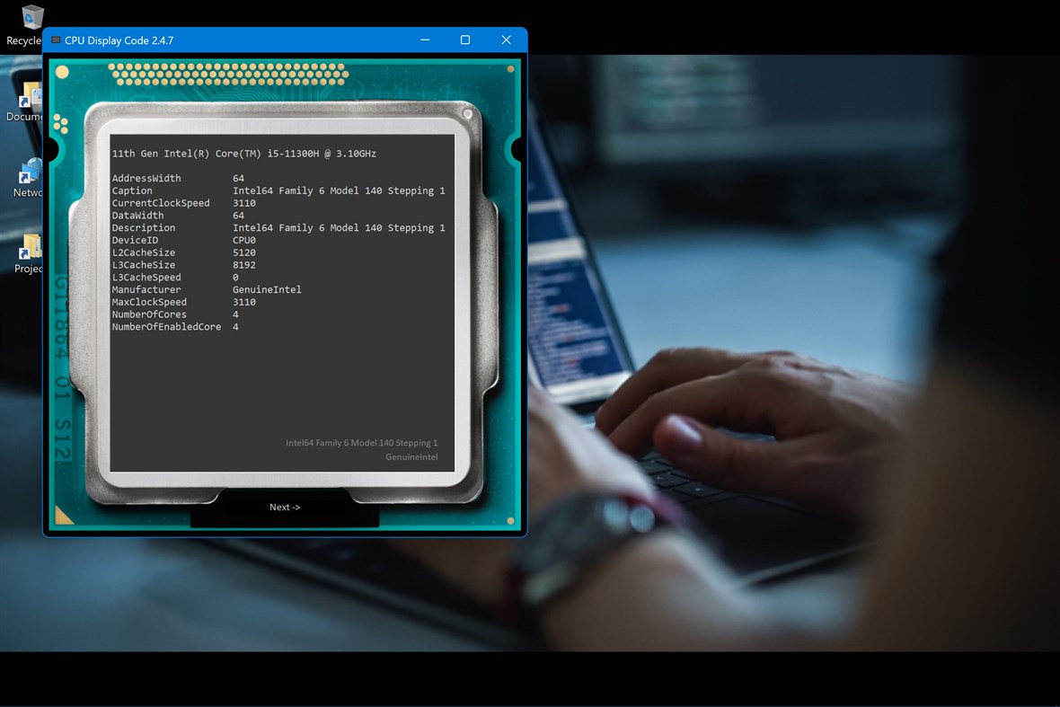#4. CPU Display Code (Windows) By: Million
