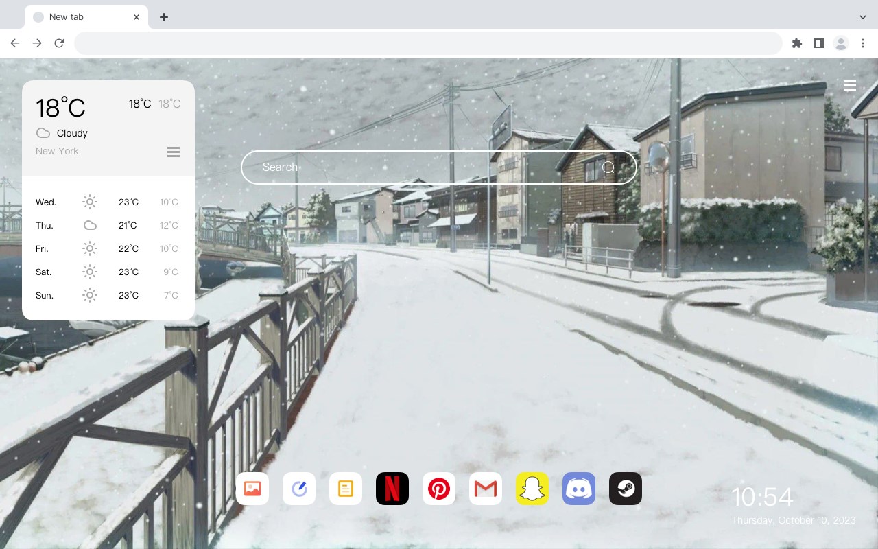 Anime winter themed 4K wallpaper HomePage