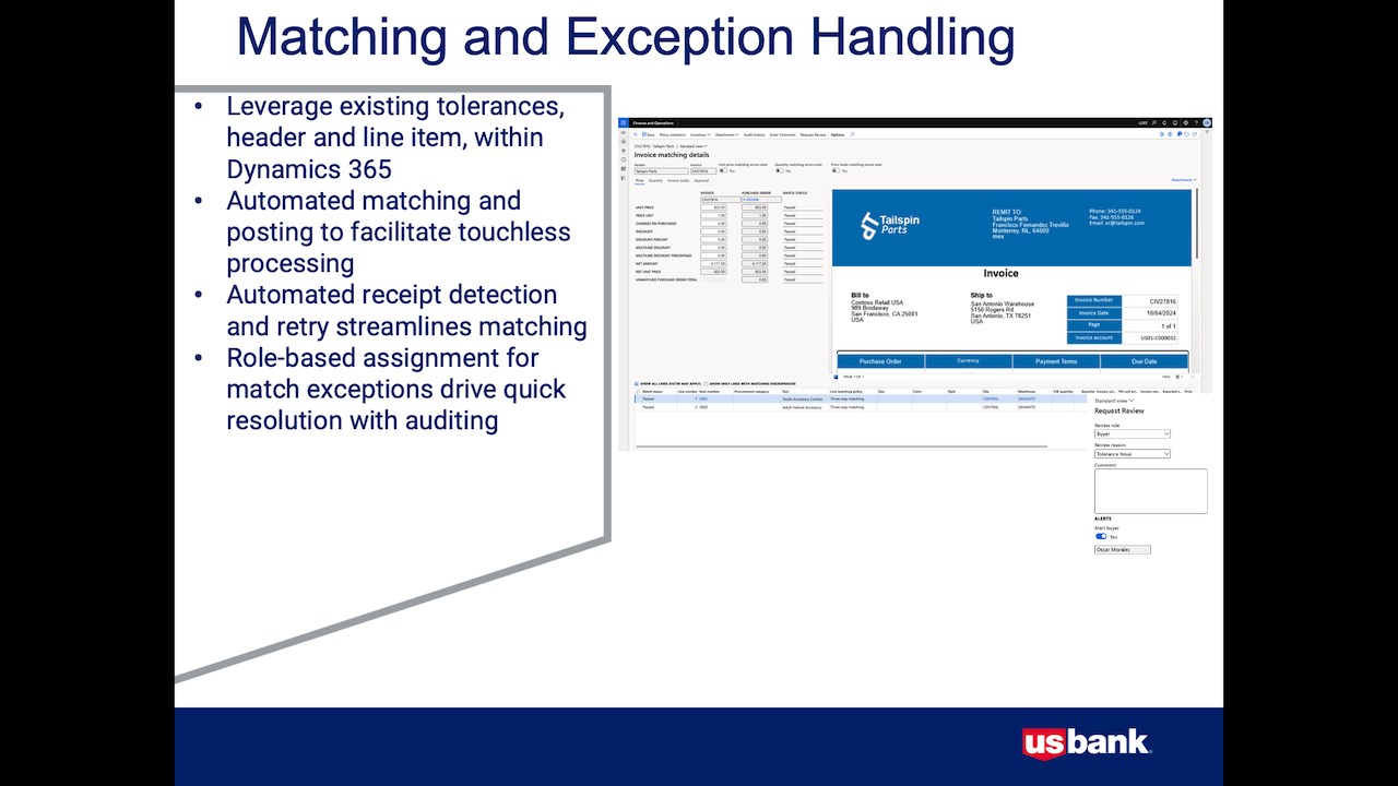 Snapshot 3 of U.S. Bank AP Optimizer®