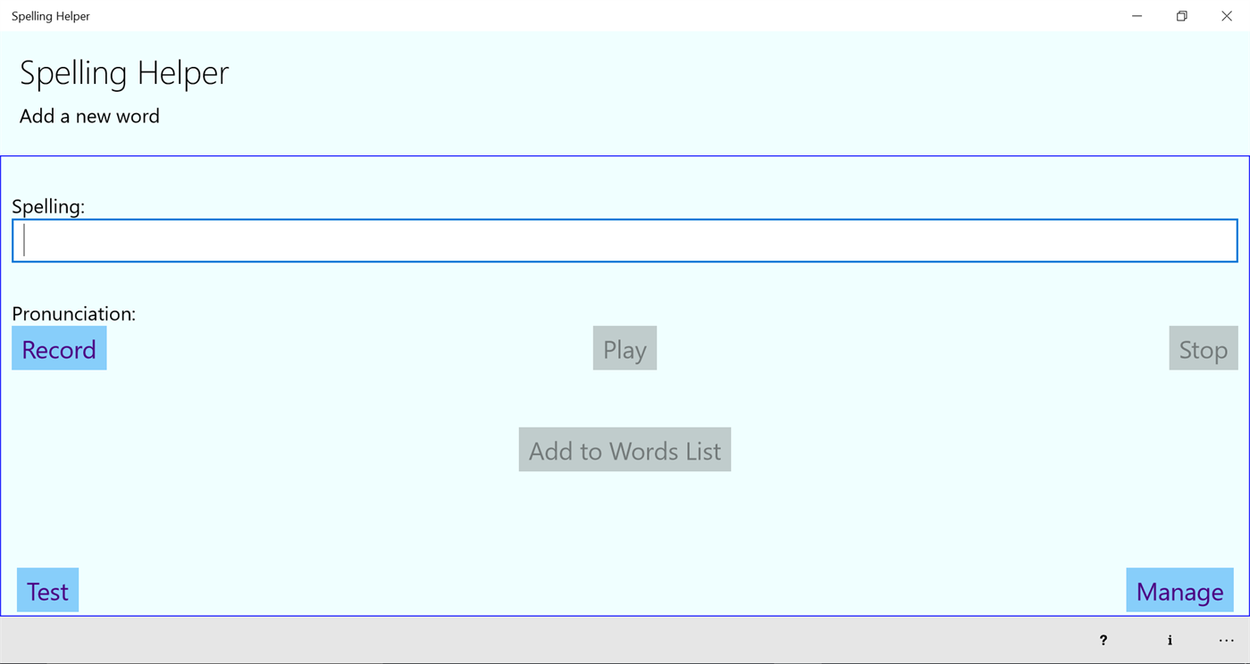 #1. Spelling Helper (Windows) Podle: S Hatwal