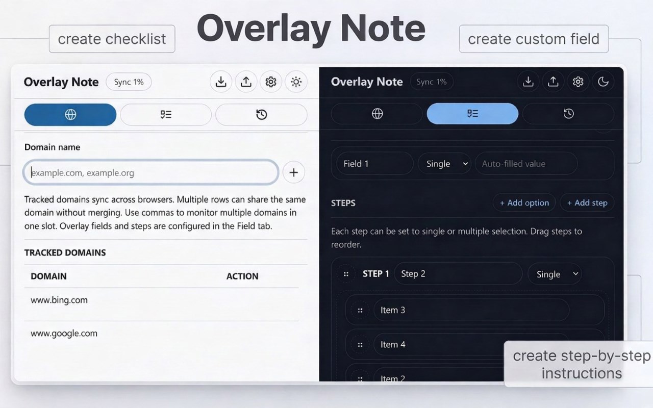 Overlay Note