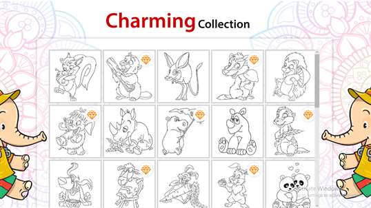 Animal Coloring Book With Multiple Templates & Coloring Options screenshot 3