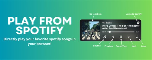 Play from Spotify marquee promo image