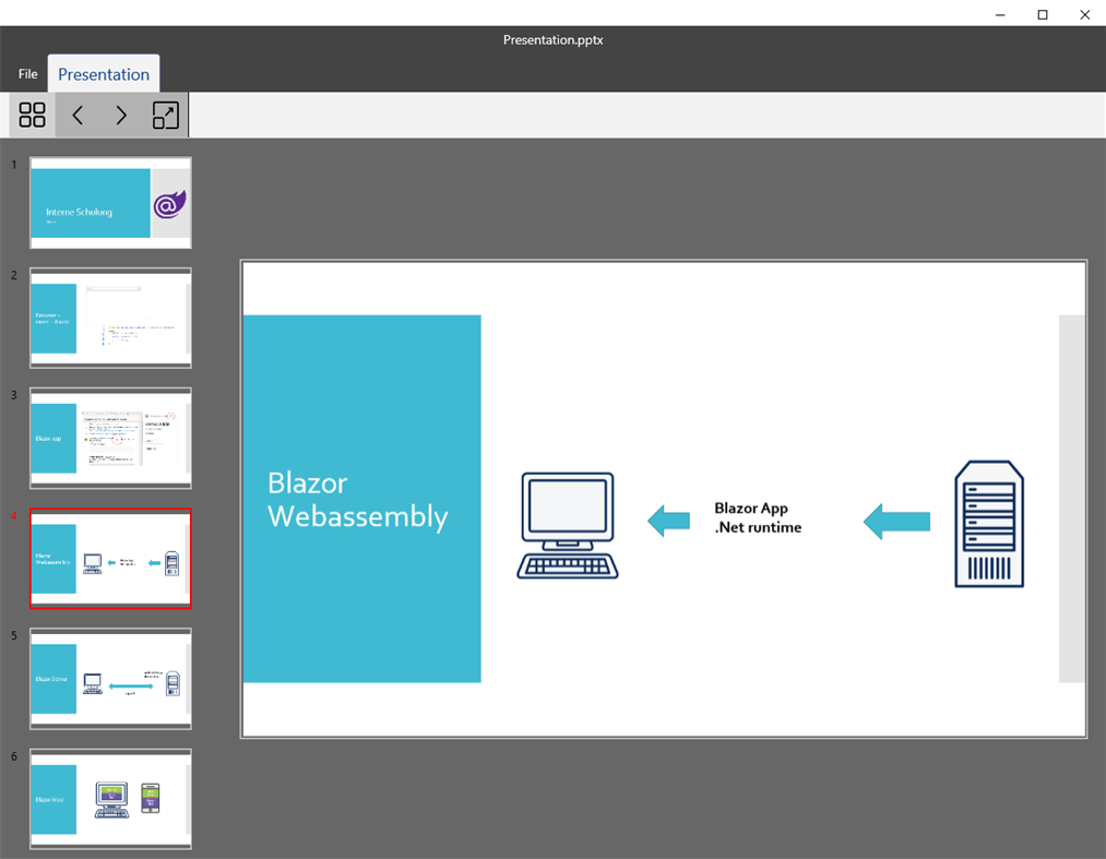 #1. Presentation reader pptx (Windows) Ved: Christian Regli