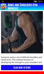 Arms & Shoulders Gym Workout screenshot 1