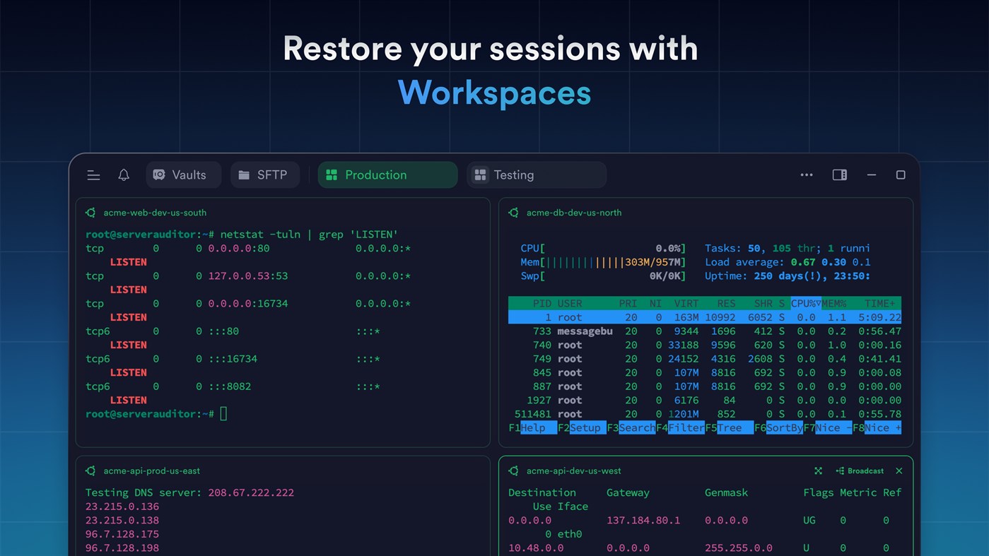 #3. Termius - Modern SSH Client (Windows) By: Termius Corporation