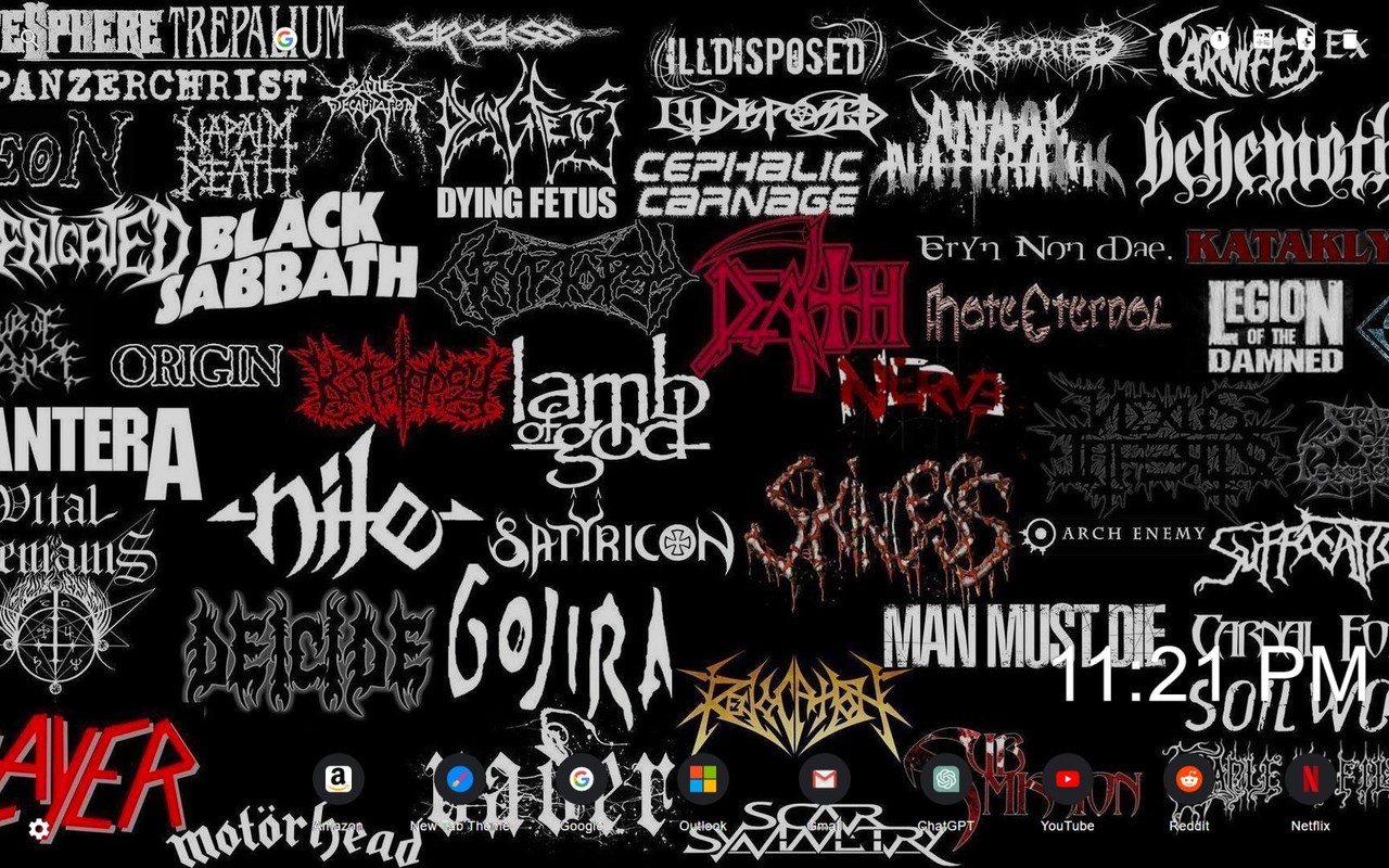 Heavy Metal Bands Wallpaper New Tab
