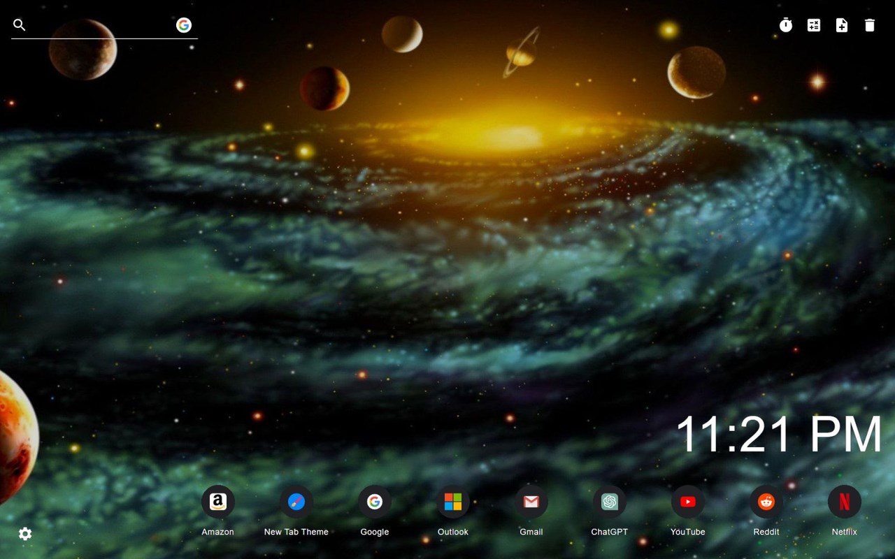 Outer Space Wallpaper New Tab