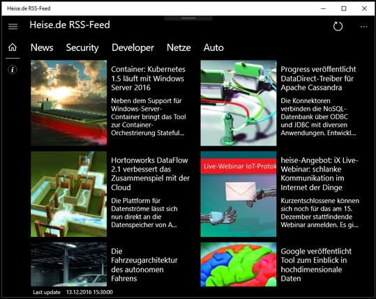 Heise.de RSS-Feed screenshot 1