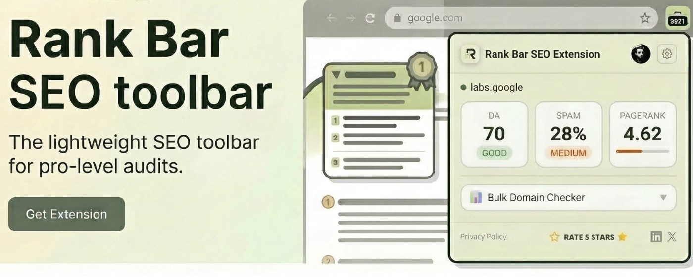 Rank Bar SEO Extension