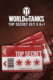 World of Tanks - 6 Top Secret Key Cards + 1 Bonus!