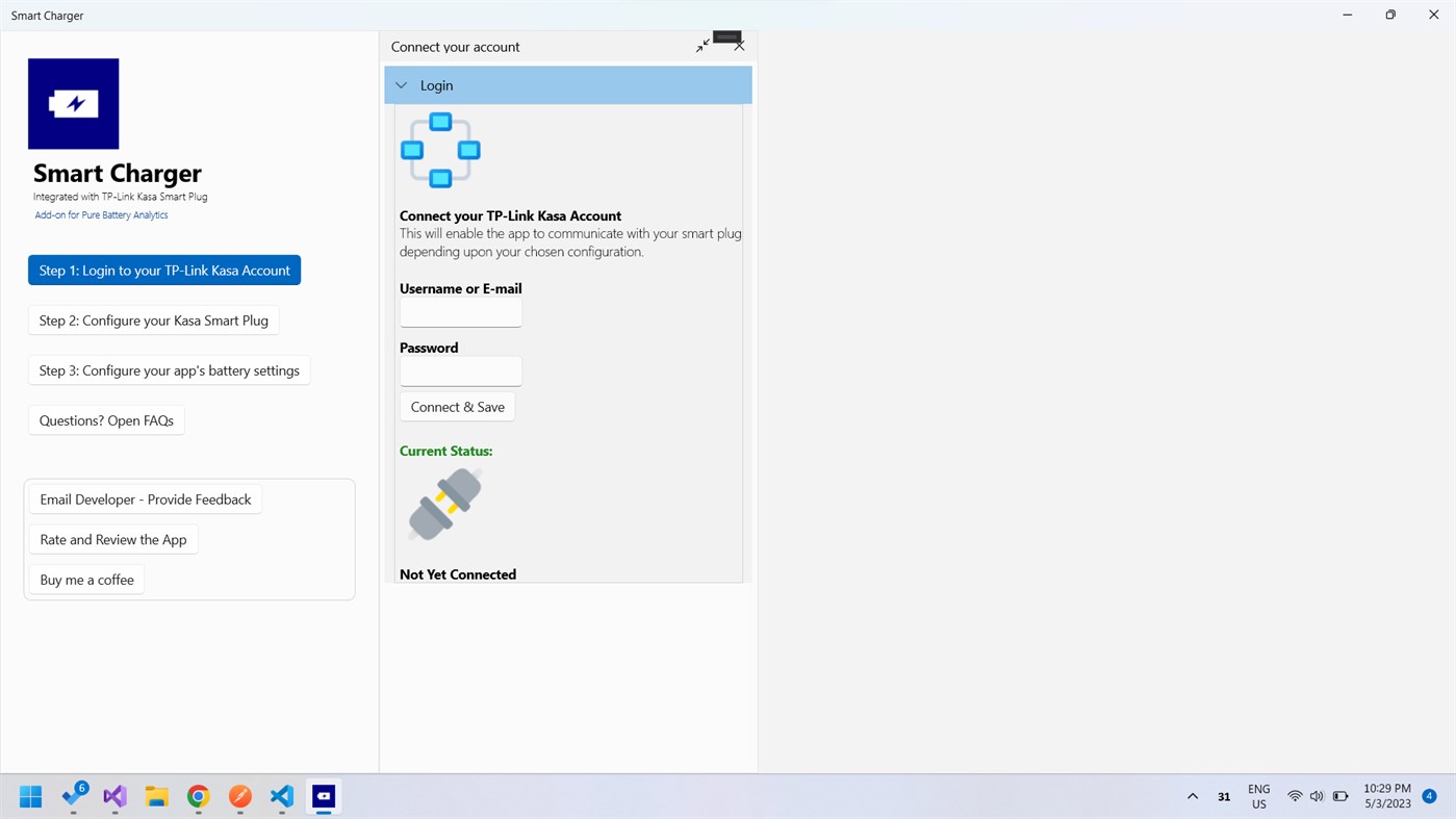 #1. Battery Smart Charger (Windows) โดย: MedhaChaitanya