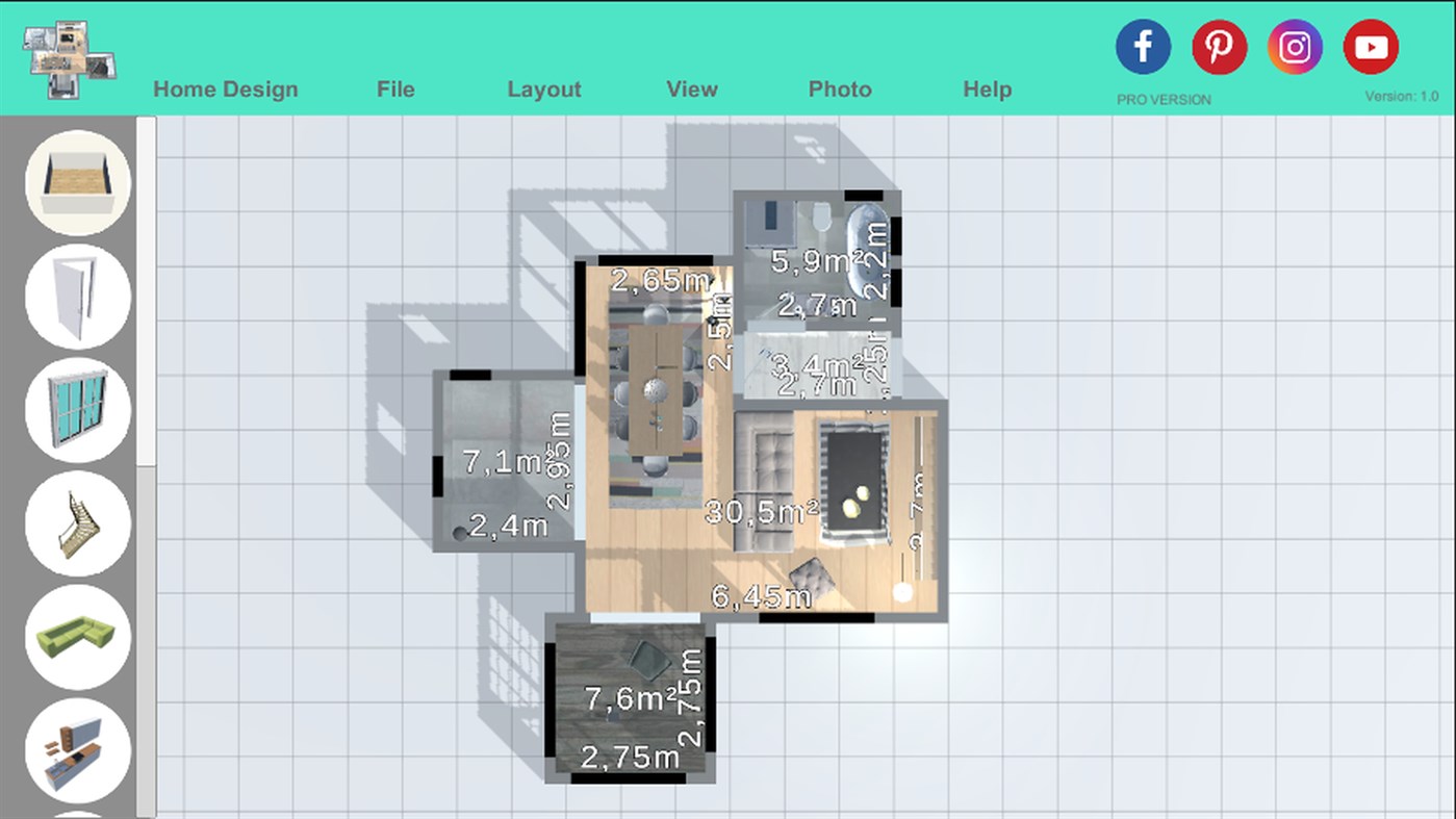 #8. Home Design | Floor Plan (Windows) By: Softwareentwicklung Kemper