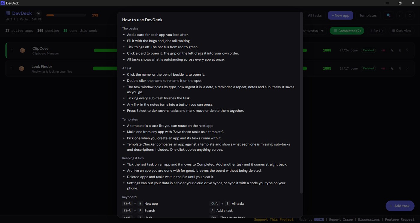#6. DevDeck (Windows) 게시자: EERIE