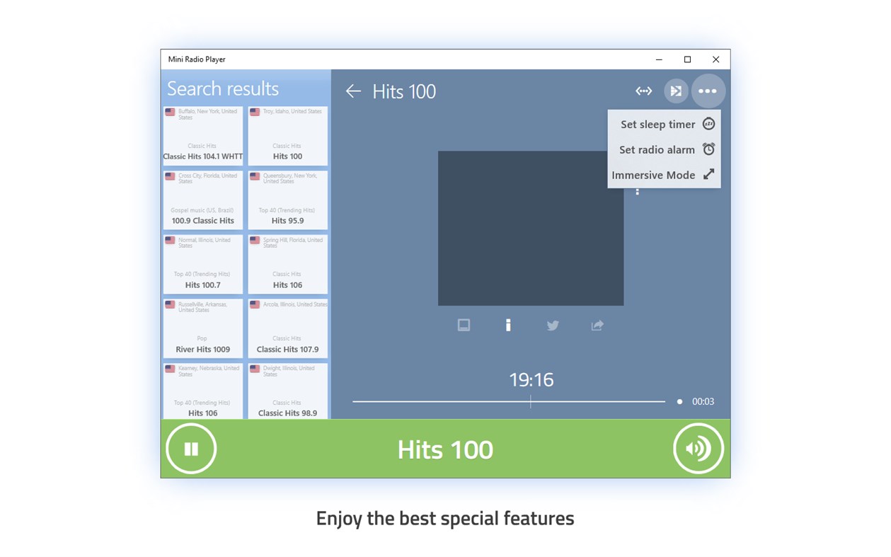 #8. Mini Radio Player (Windows) Podle: Mini Radio Player